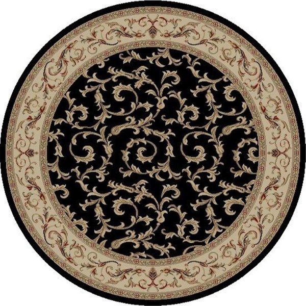 Concord Global 5 ft. 3 in. Jewel Veronica - Round, Black 43930